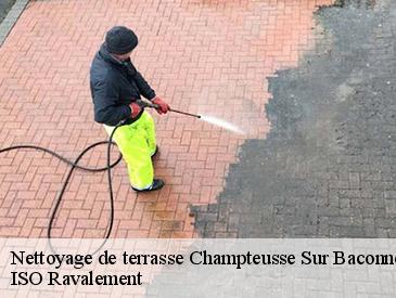Nettoyage de terrasse champteusse-sur-baconne-49220 ISO Ravalement