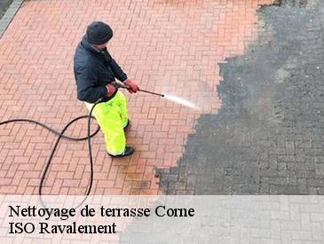 Nettoyage de terrasse corne-49250 ISO Ravalement