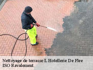 Nettoyage de terrasse l-hotellerie-de-flee-49500 ISO Ravalement