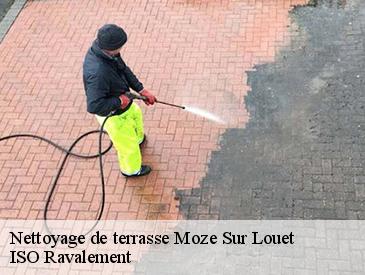 Nettoyage de terrasse  moze-sur-louet-49610 ISO Ravalement