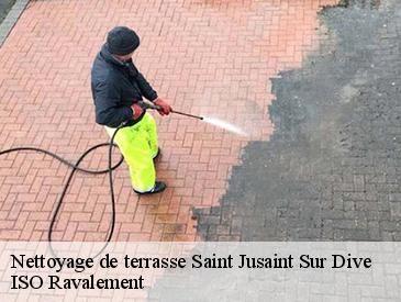 Nettoyage de terrasse saint-jusaint-sur-dive-49260 ISO Ravalement