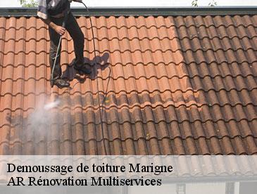 Demoussage de toiture  marigne-49330 AR Rénovation Multiservices