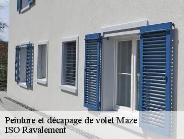 Peinture et décapage de volet  maze-49250 